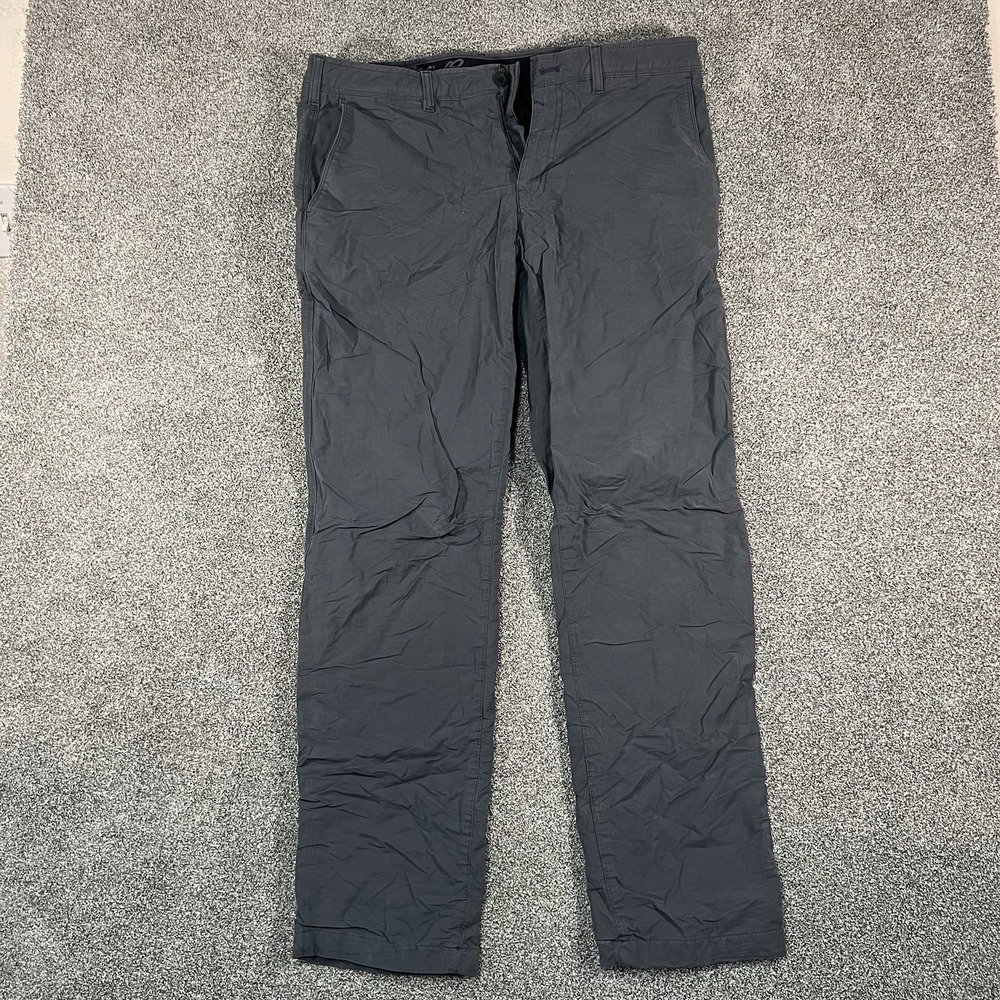 Eddie Bauer Mens Pants 38x34 Fleece Lined Gray Stretch Outdoor Hiking